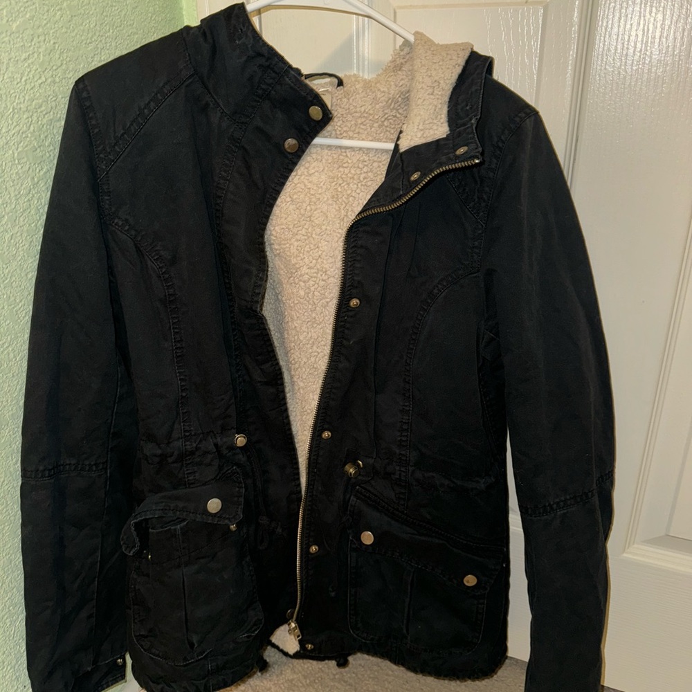 H&M Black Military Style Jacket